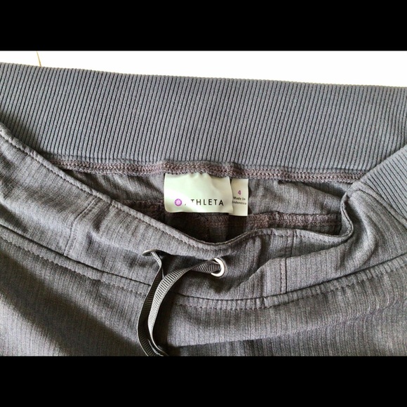 Athleta Black Aliso Workout Pant Jogger 8 Grey - Picture 3 of 11